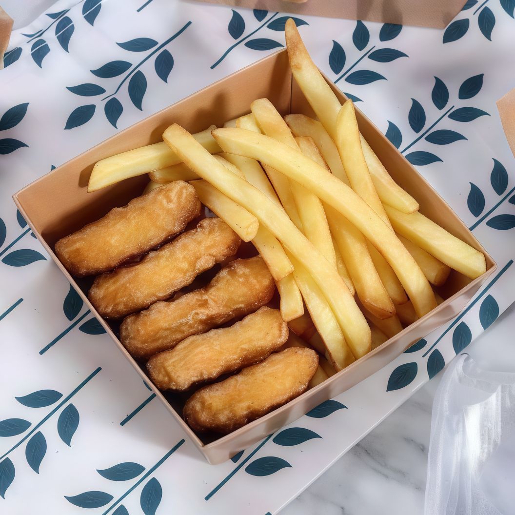 5 Pieces Strips And Fries
