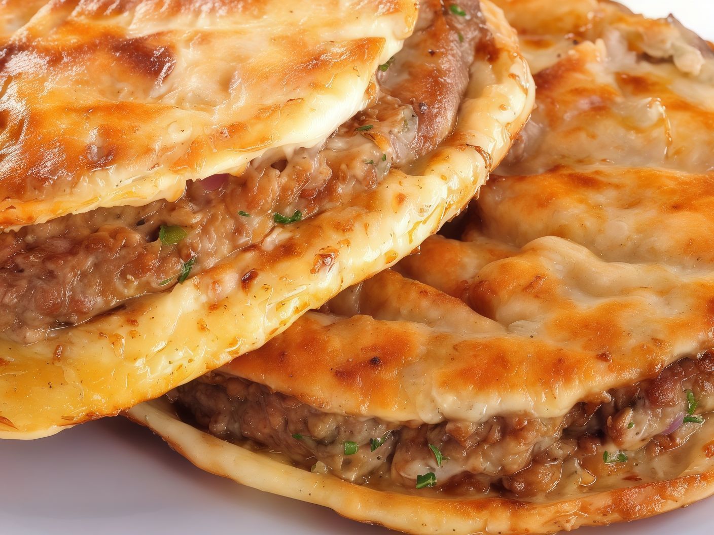 Hawawshi With Mozzarella Cheese