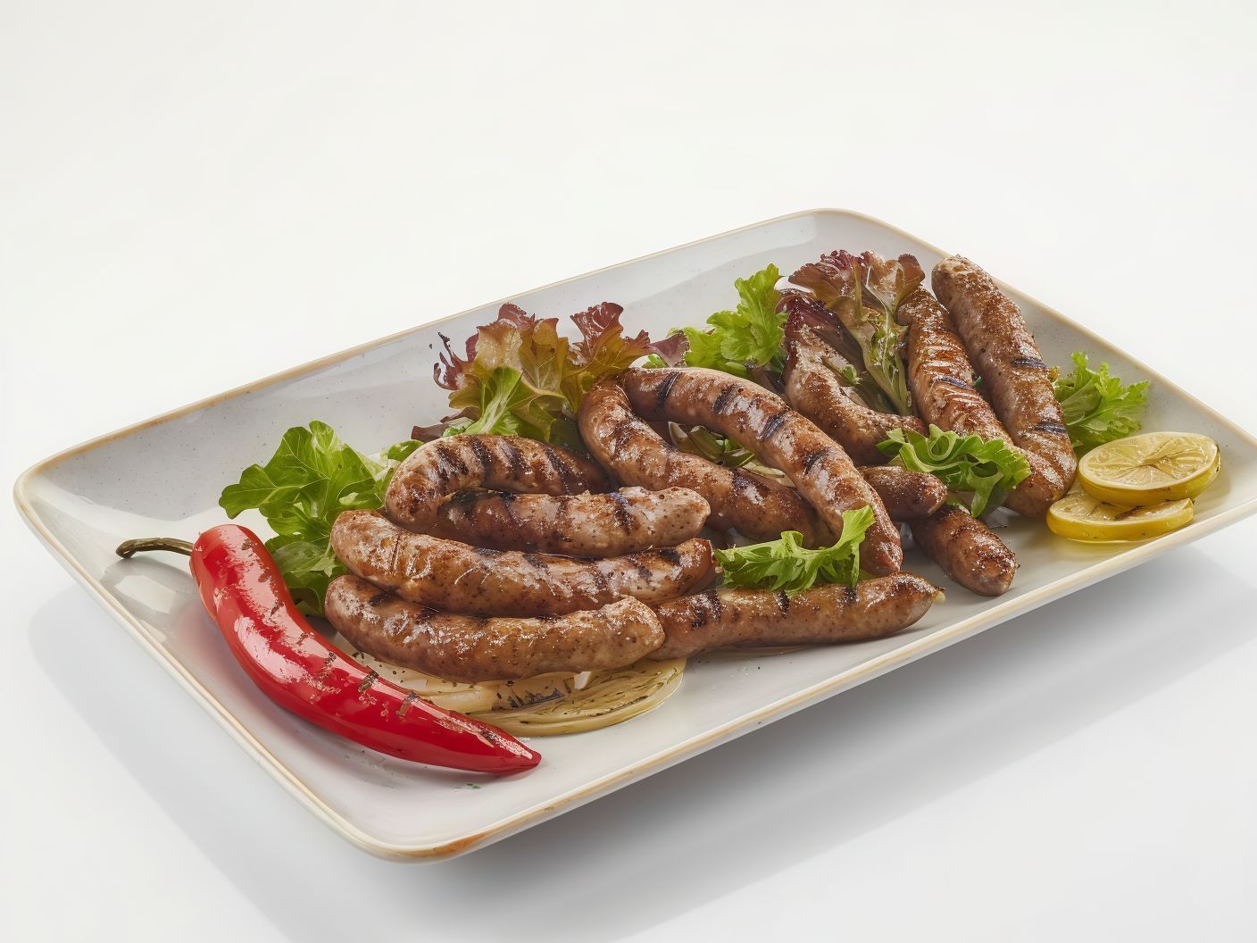 Grilled local sausage