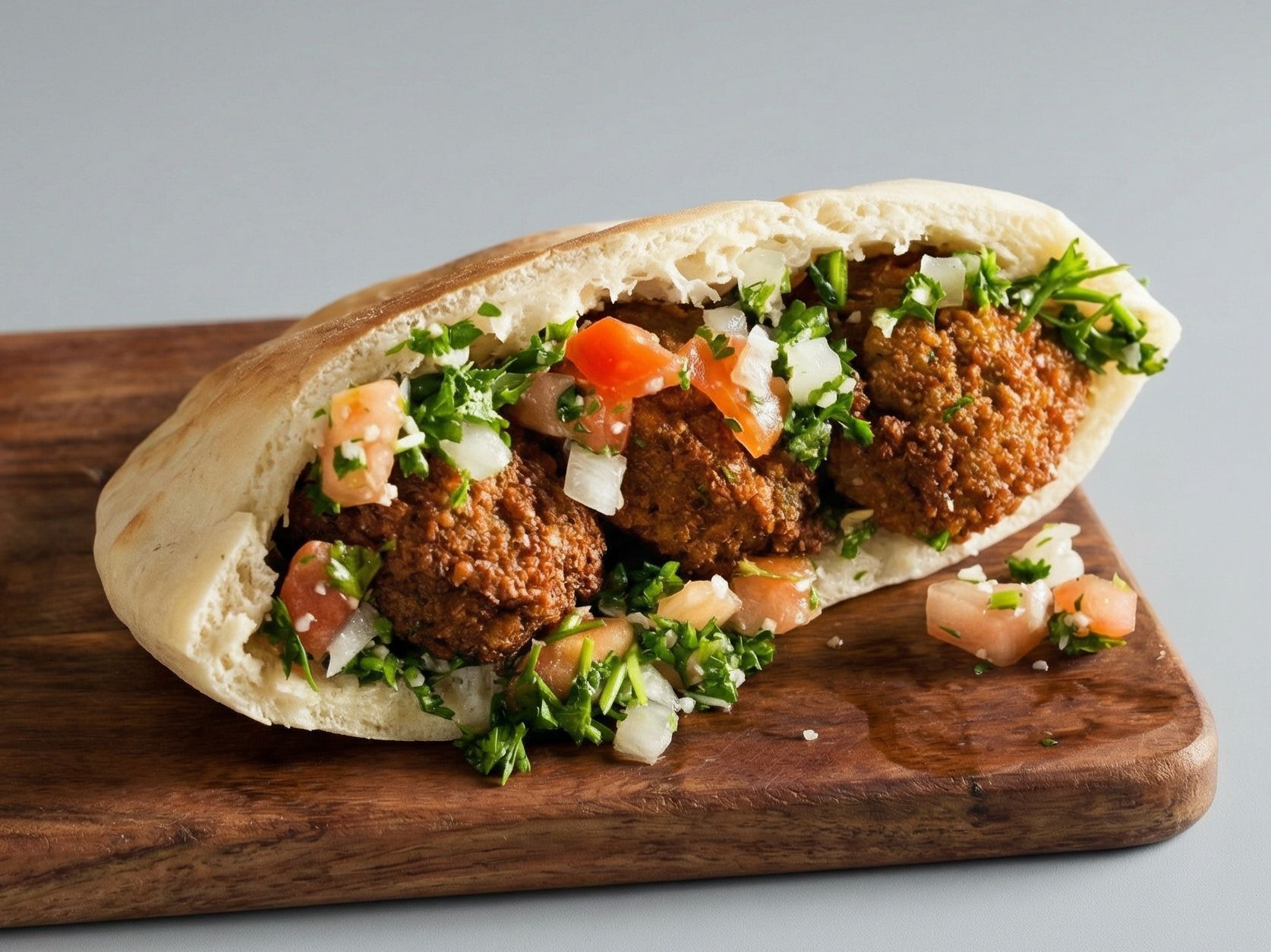Falafel Omelette Sandwich