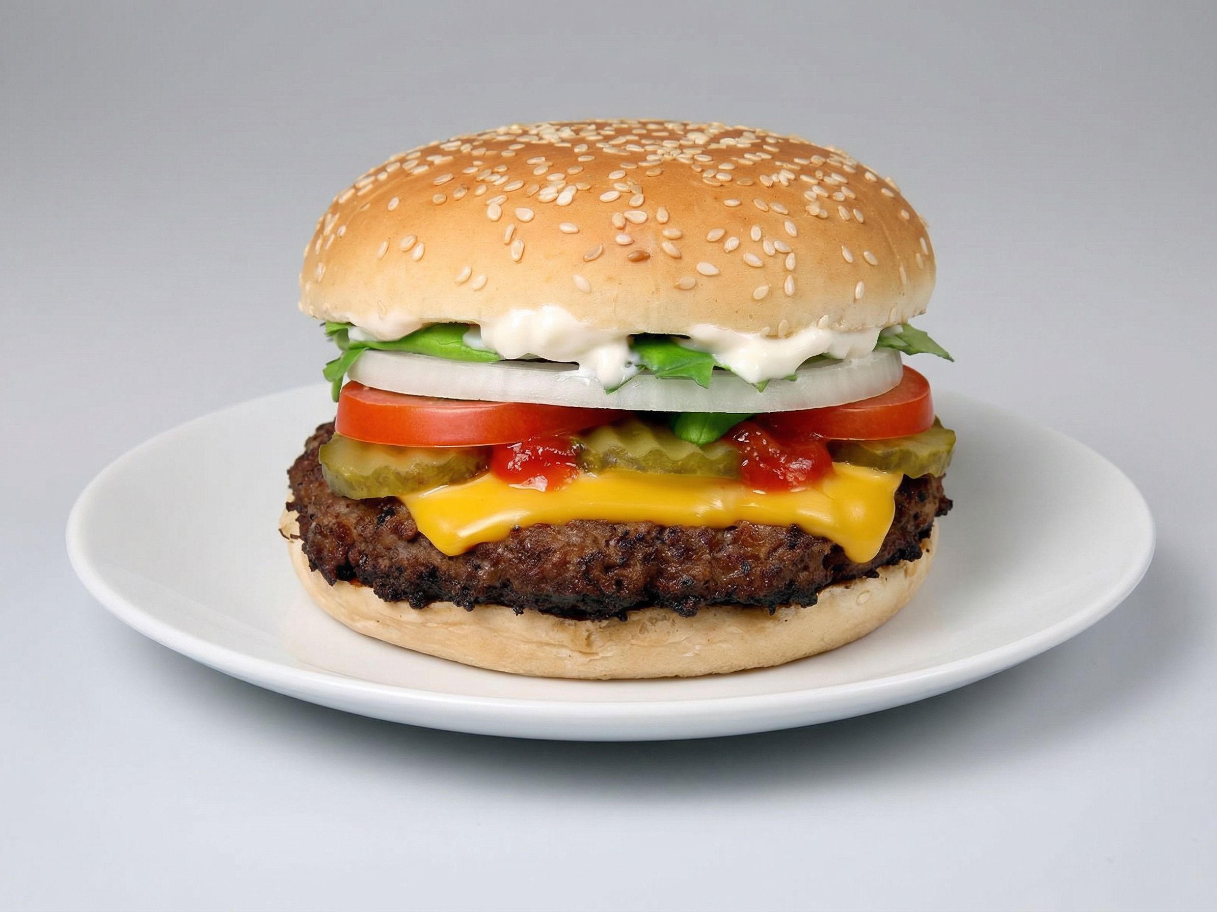 Burger With Cheese Sandwich