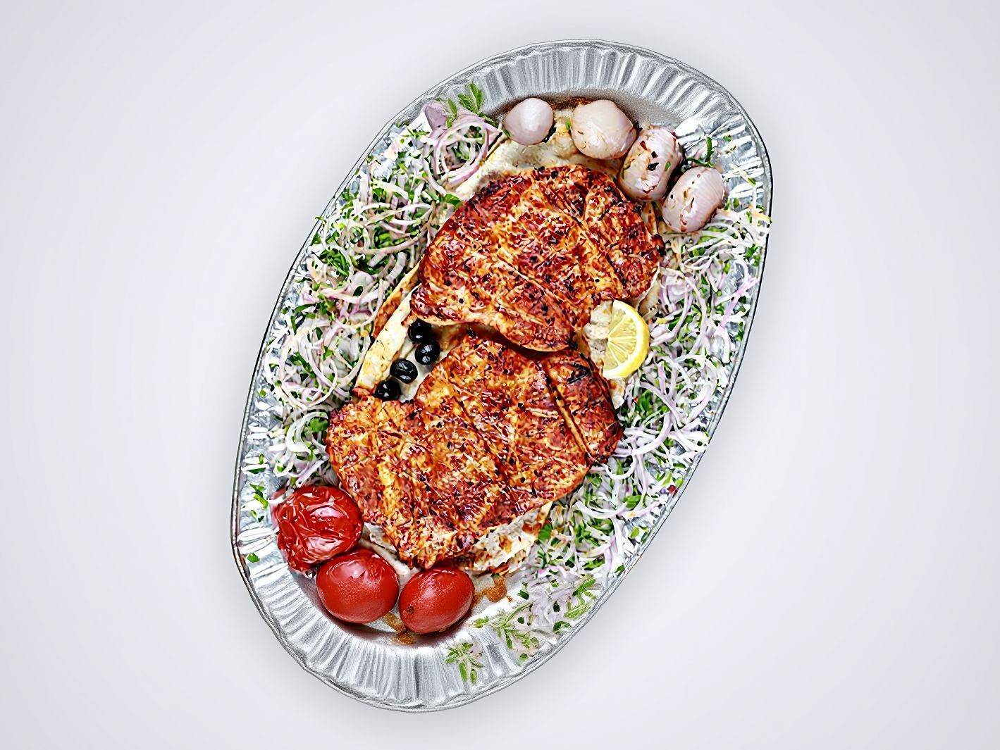 1/2 Charcoal Grilled Chicken Meal
