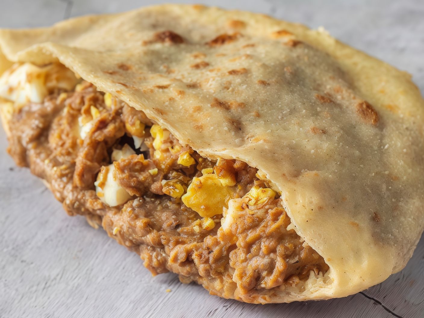 Foul With Fried Eggs Sandwich