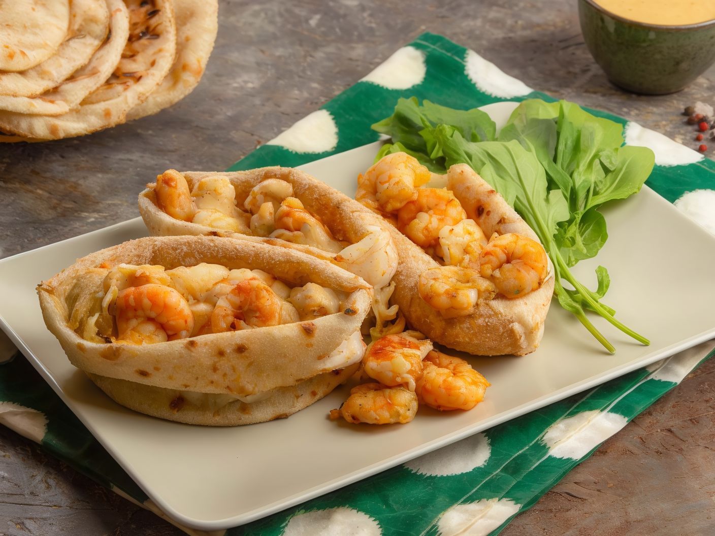 Medium shrimp sandwich
