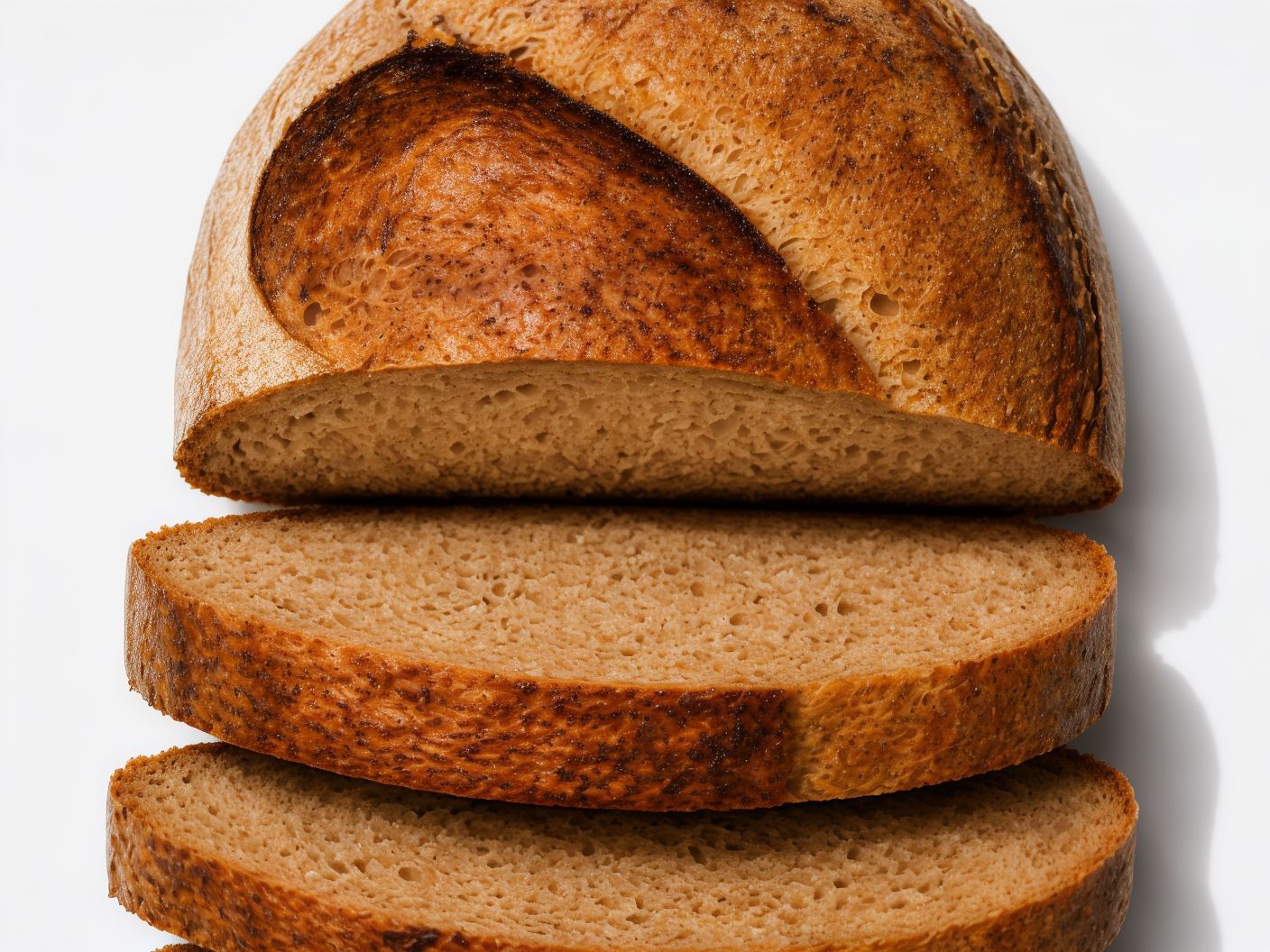 Half Brown Sourdough Loaf