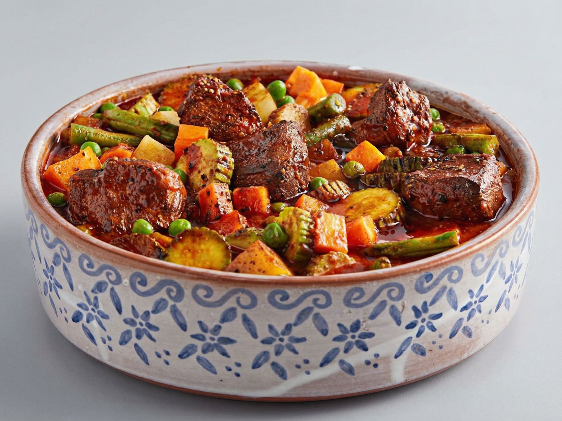 Mix Vegetables With Kandouz Meat Tajine