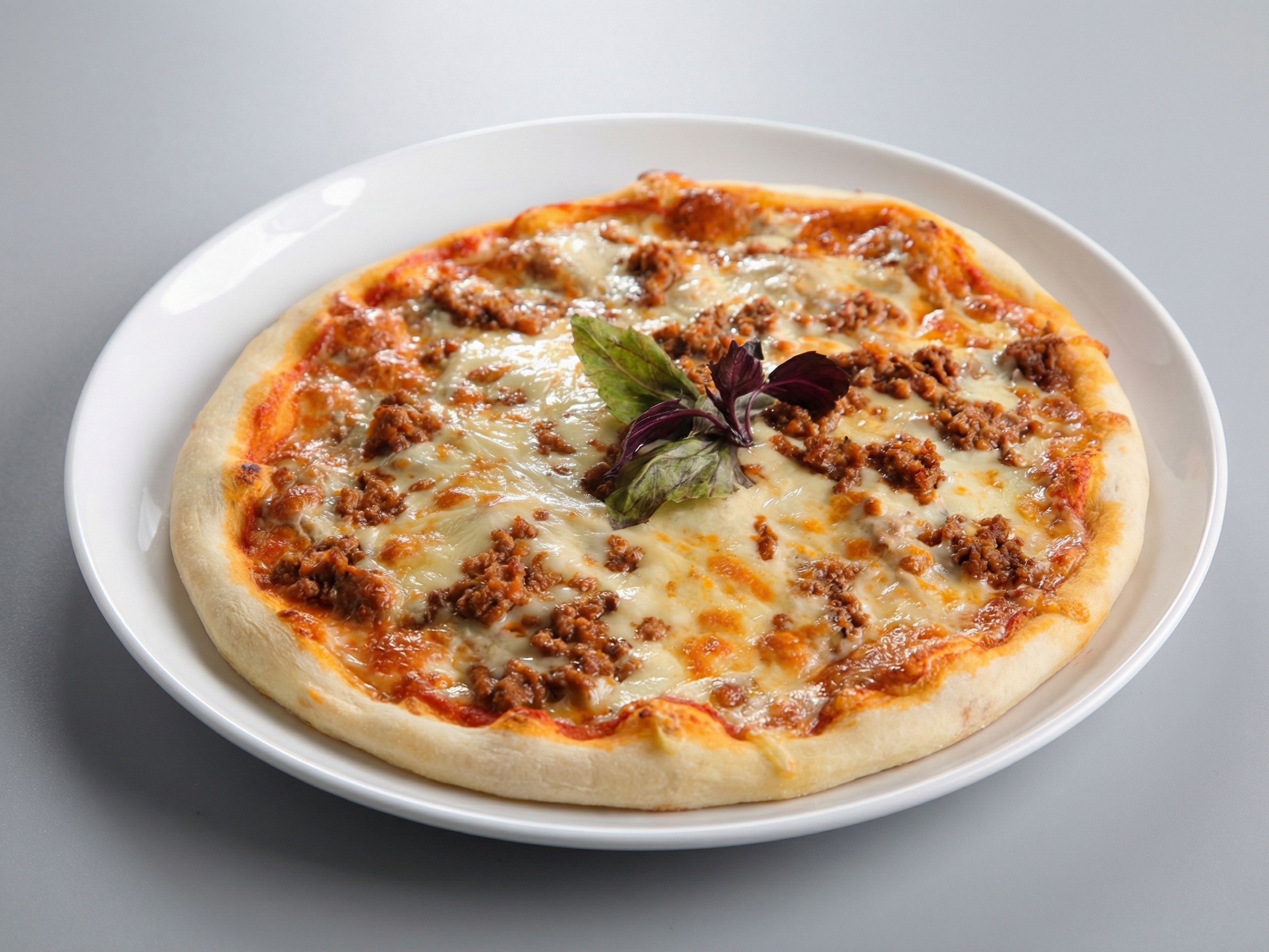 Minced Oriental Sausage Pizza
