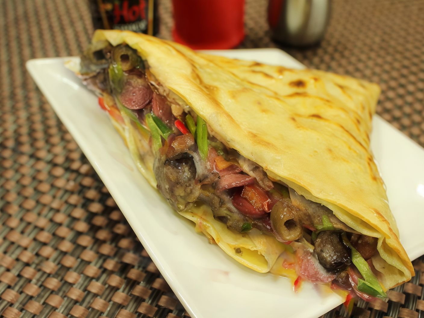 Baladi Sausage Crepe