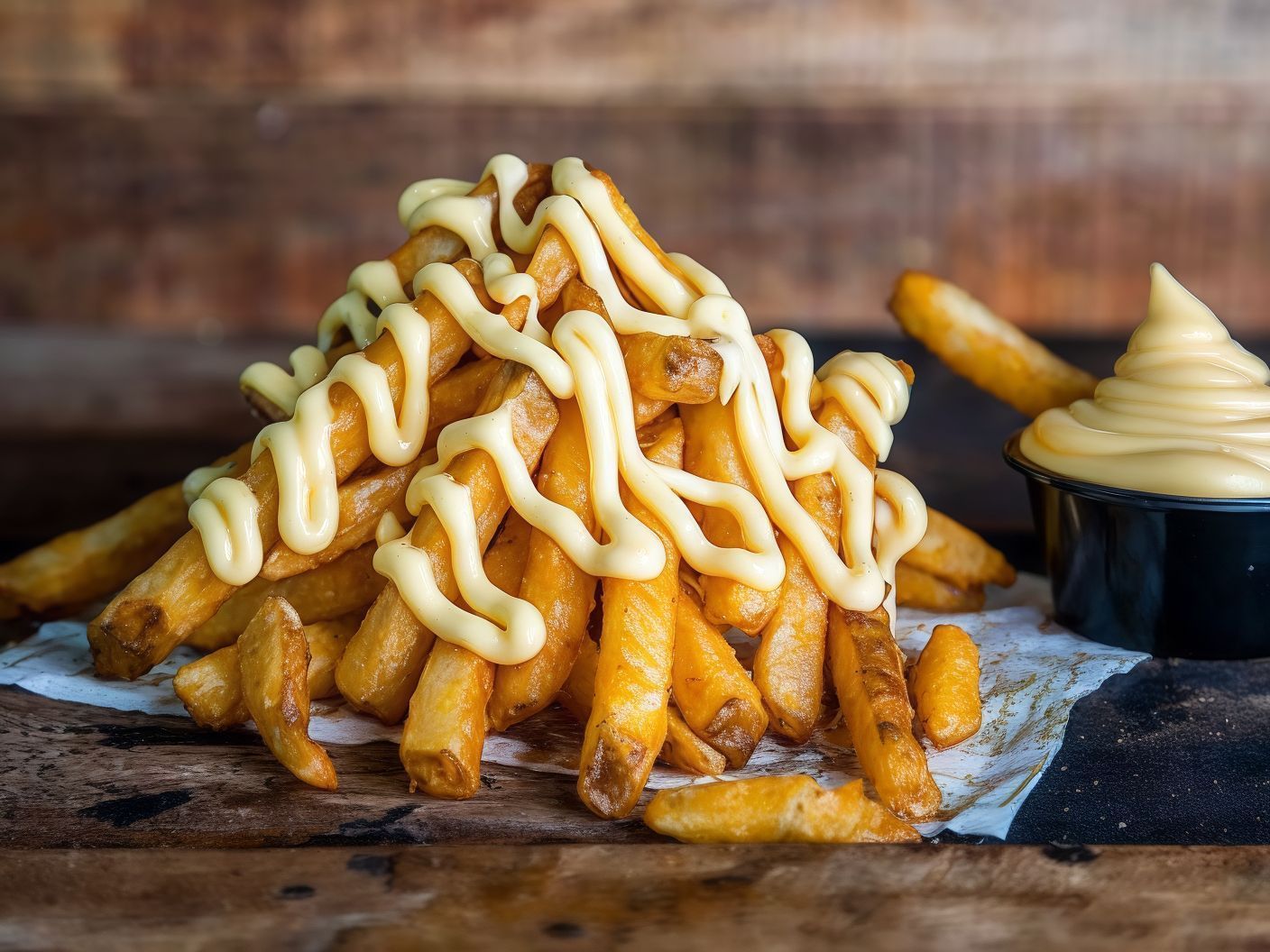 French Fries With Mozzarella Cheese