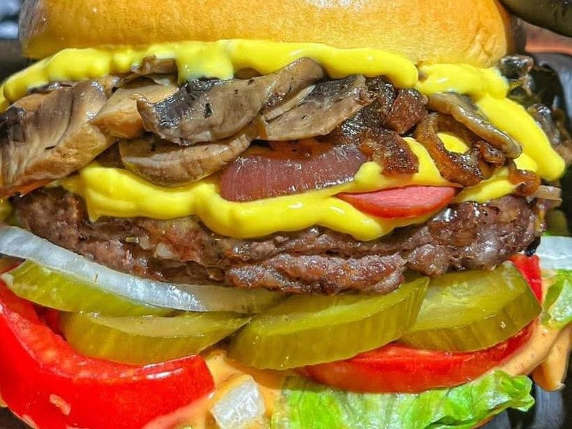 Smoky Cheese Beef Burger