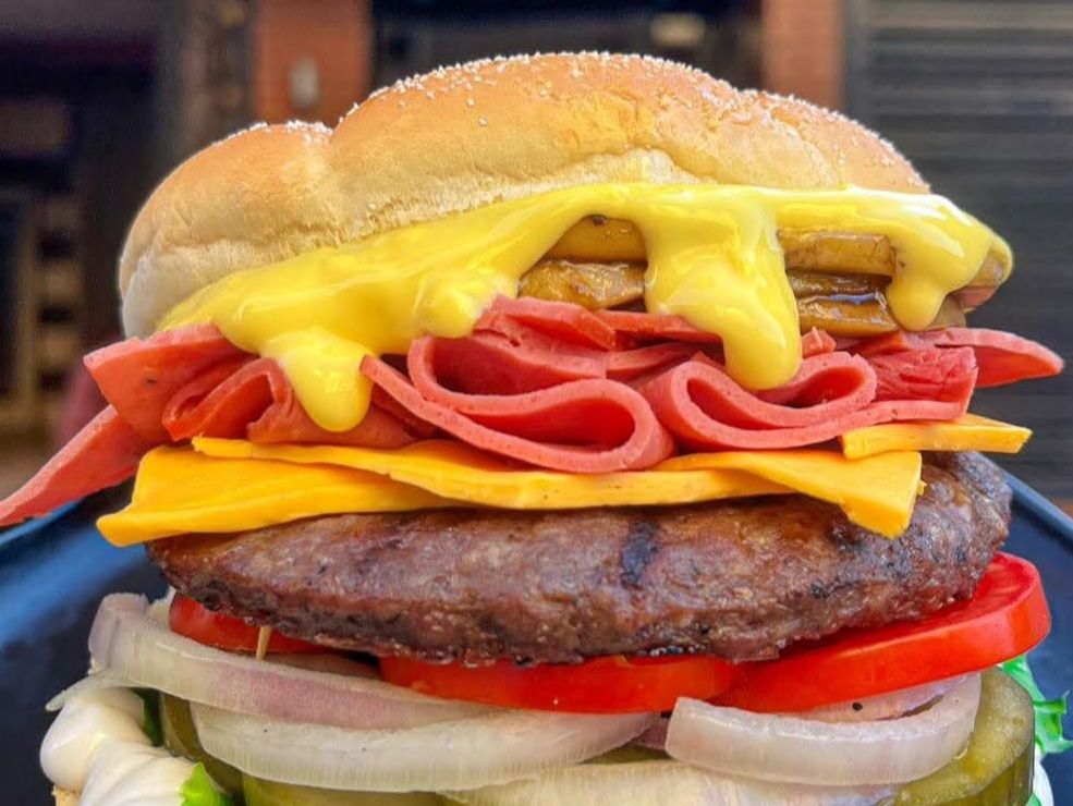 Beef Bacon Mushroom Burger