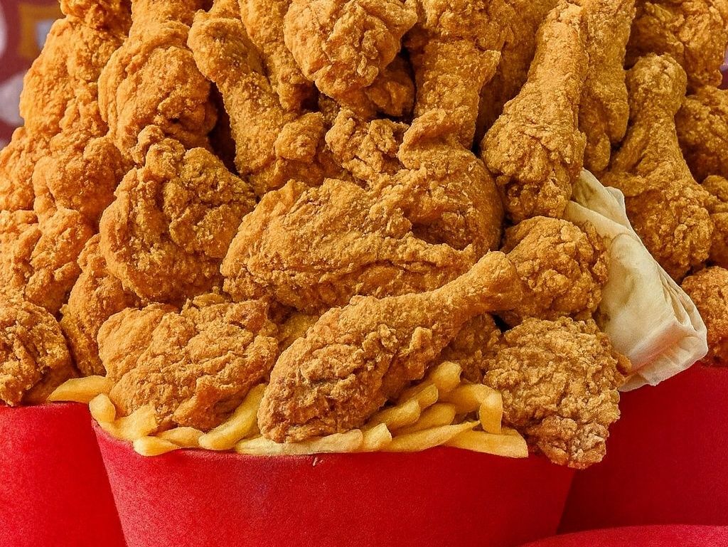 15 pieces of broasted chicken