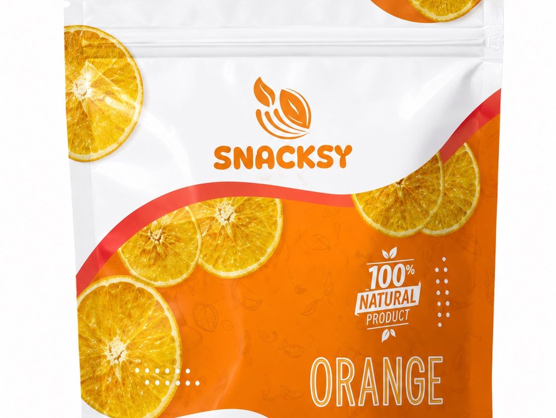 Dried fruit with orange flavor