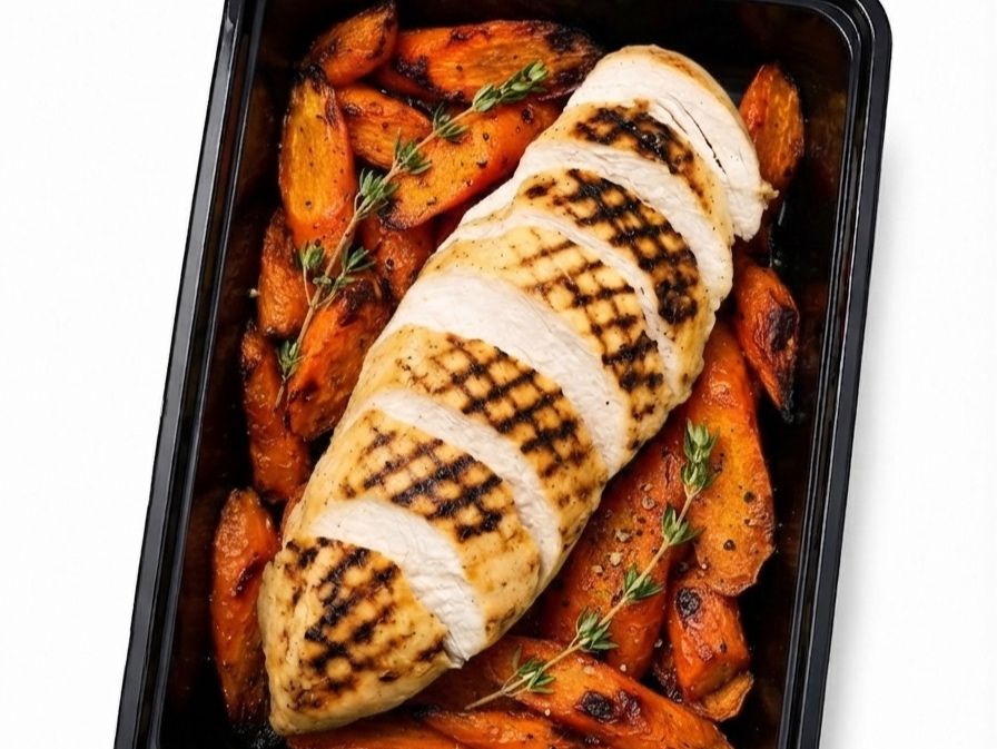 Honey Garlic Chicken meal
