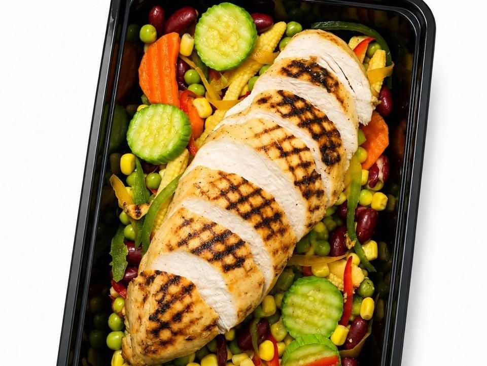 chicken meal with vegetables