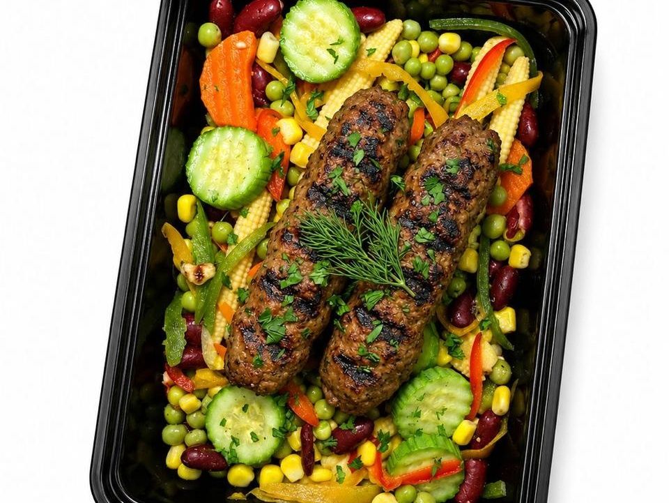 Grilled Kofta meal