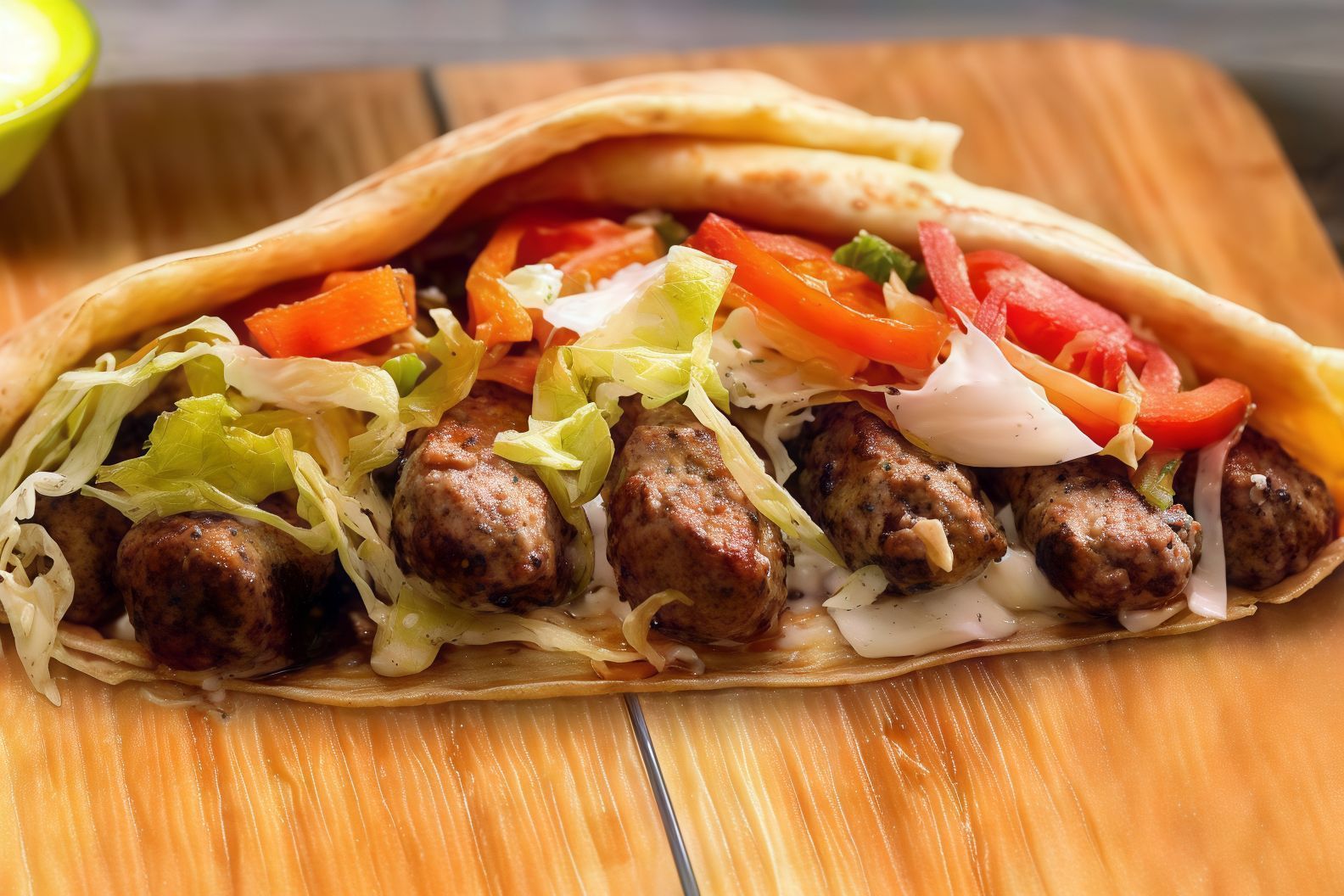 Grilled Kofta Crepe