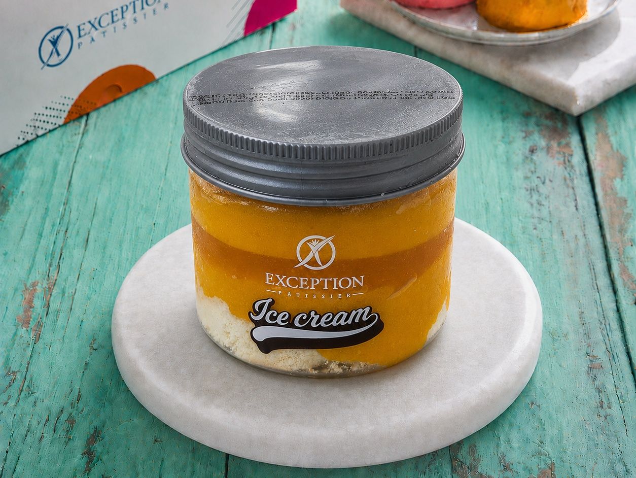 Mango Ice Cream Jar
