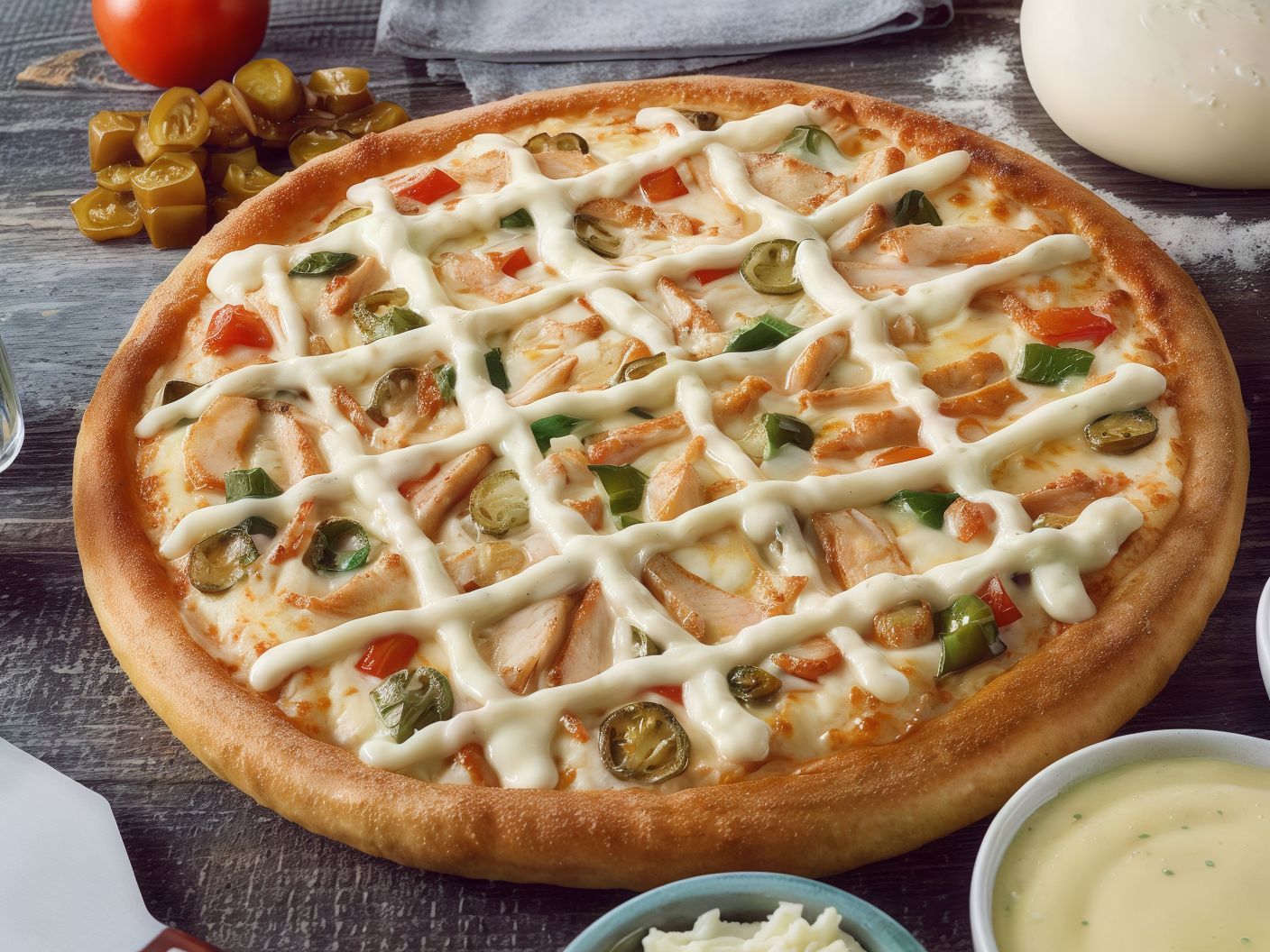 Ranch Chicken Pizza