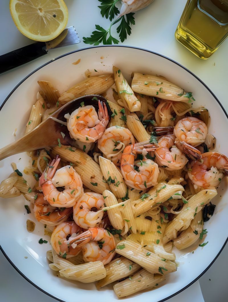Chicken and Shrimp Pasta