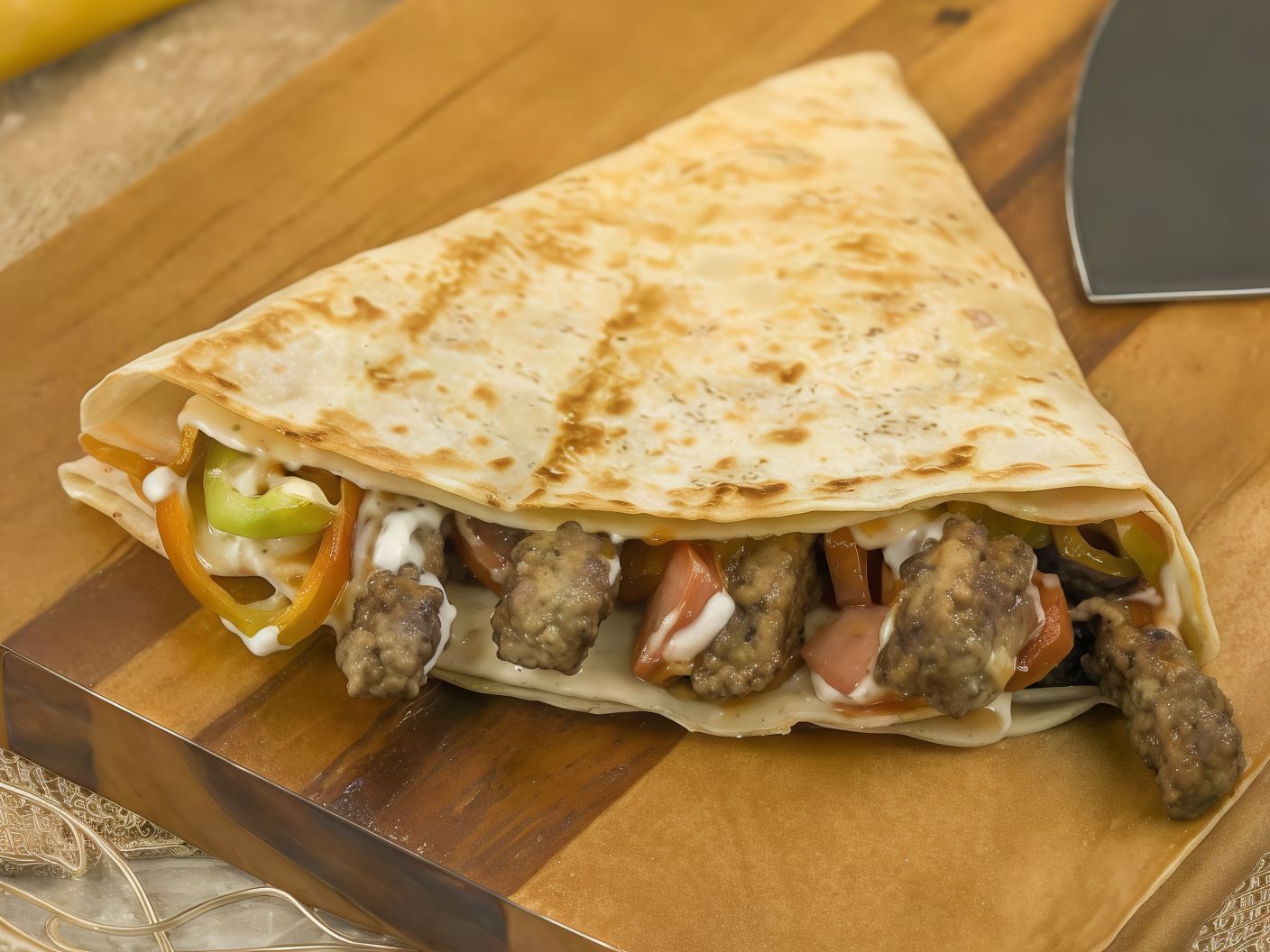 Cheeseburger Crepe