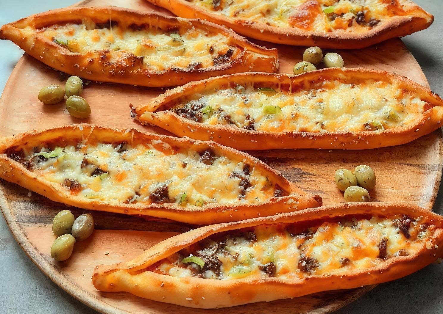 Hot Meat Paprika With Cheese Pizza Sandwich