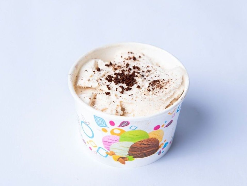 Mochaccino Ice Cream with Nuts
