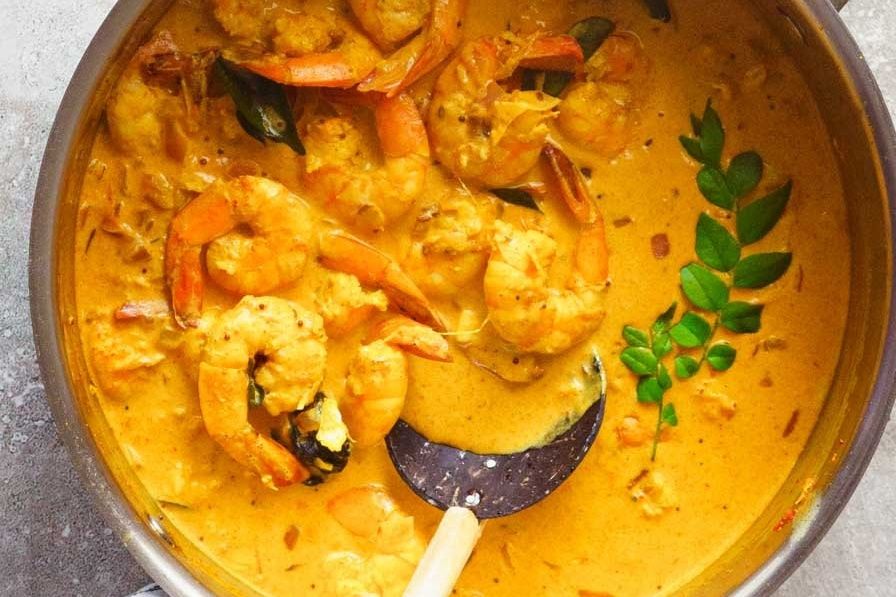 Hindi curry shrimp