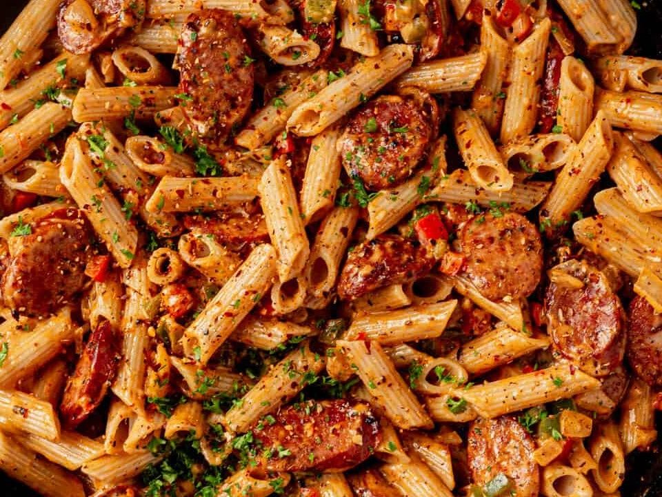 Cajun pineapple chicken pasta