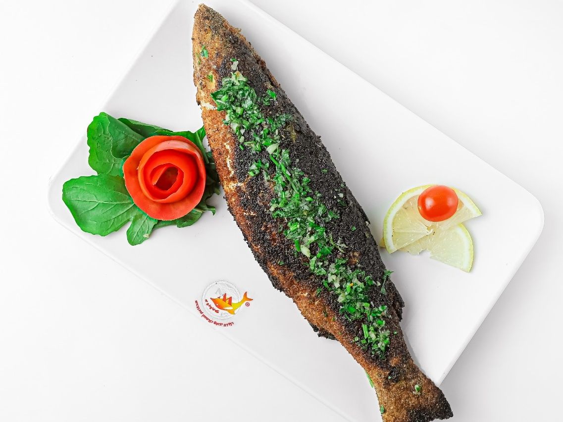 Grilled grey mullet half kilo