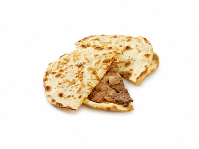 Beefsteak With Dough Slices