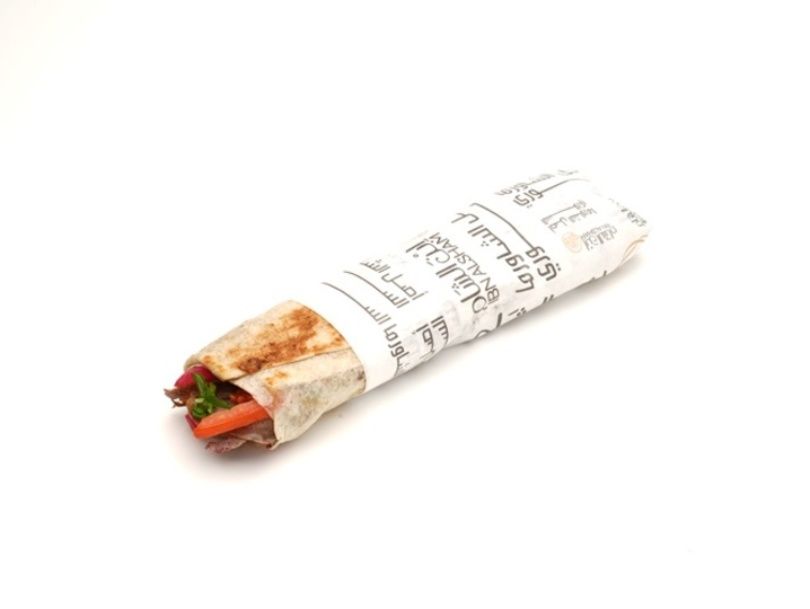 Meat Shawarma Saj Sandwich