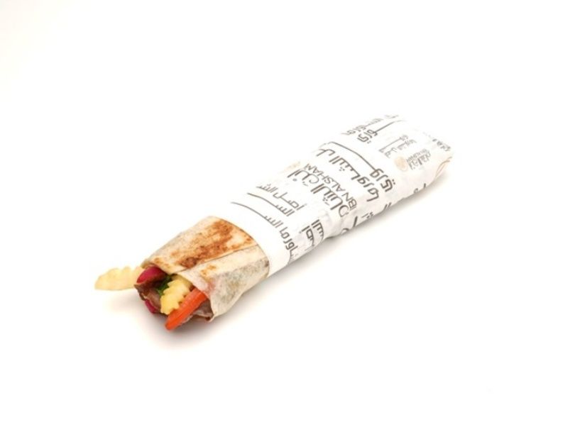 Meat Shawarma Sandwich with Potatoes