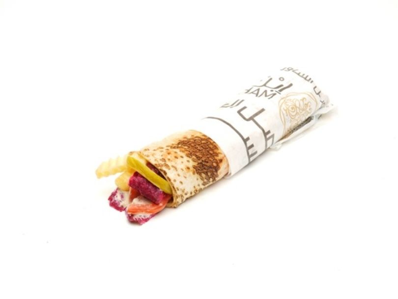 Sausage Shawarma Sandwich with Fries