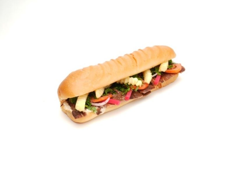 Meat Shawarma Fino Sandwich with Potatoes