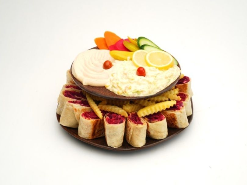 Sausage Shawarma Cake for 4 persons (2 layers)