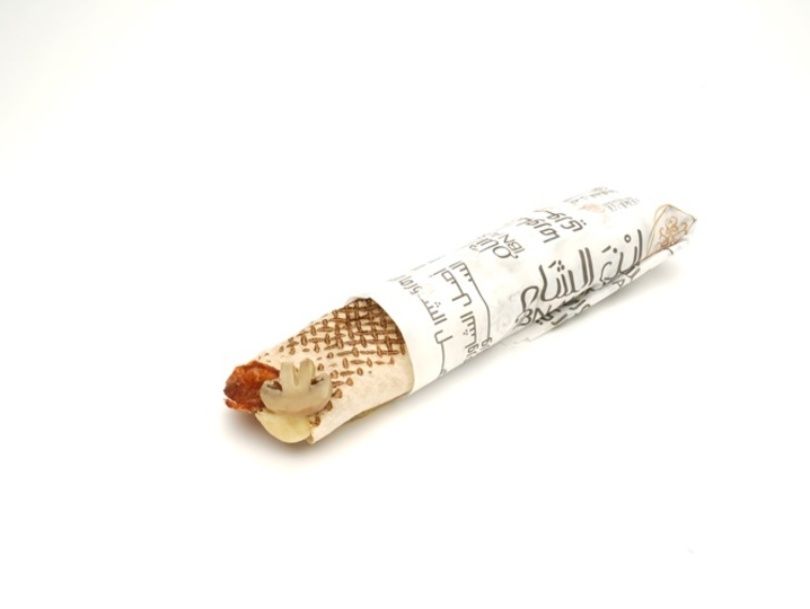 Chicken Shawarma Sandwich with mozzarella And Mushroom