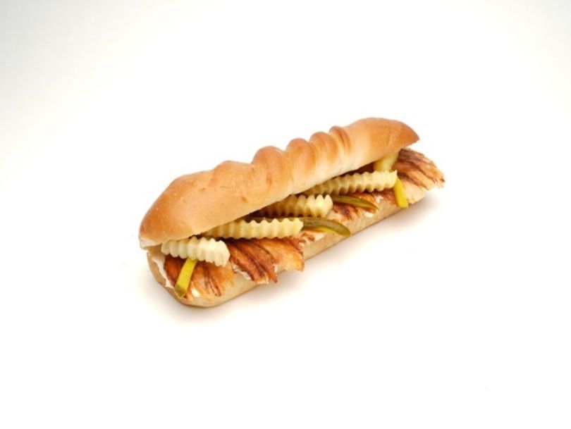 Chicken Shawarma Fino Sandwich with Fries