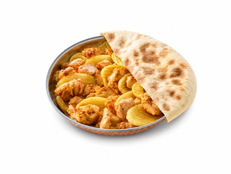 Shish Matfy With lemon And Garlic With Potatoes Casserole