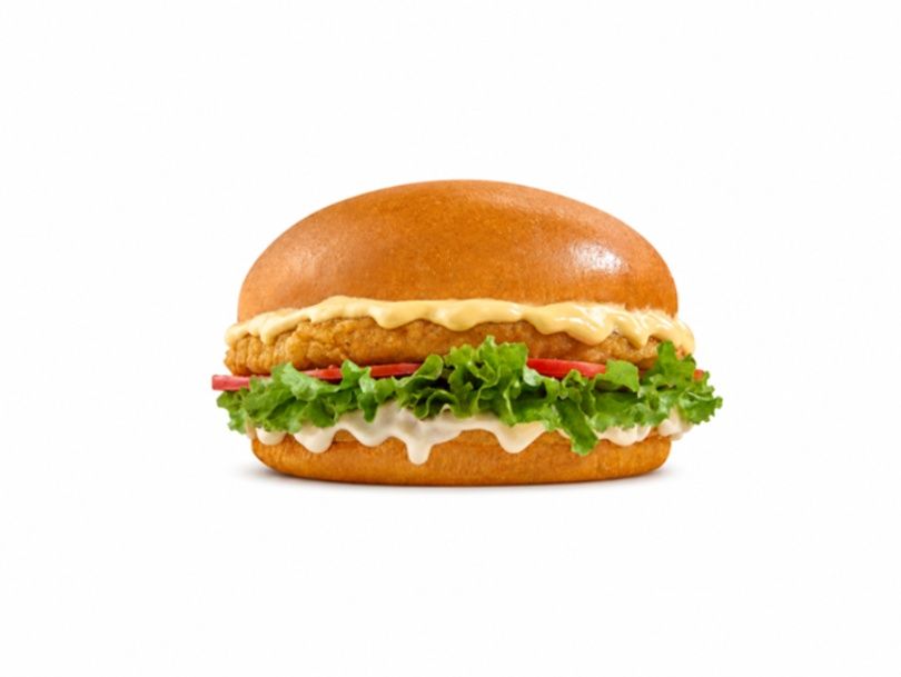 Ranch cheese chicken burger