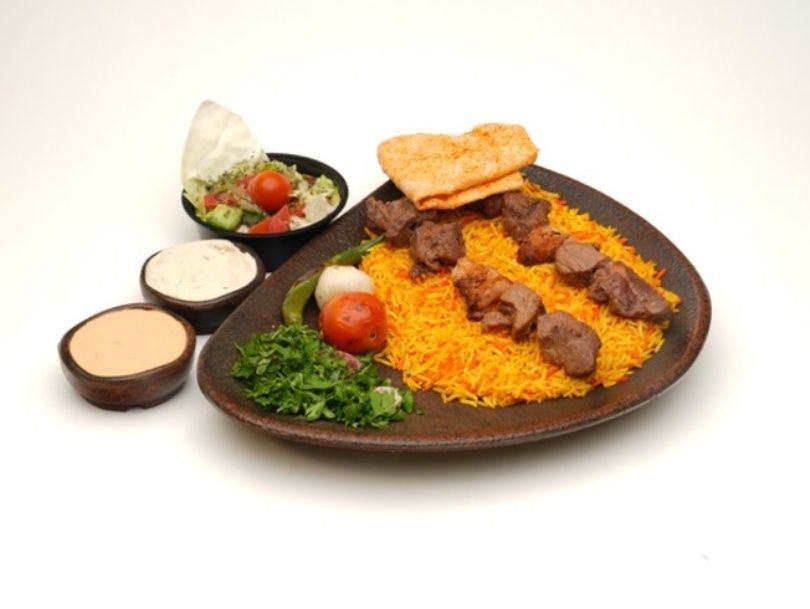 Grilled Shish Kebab Meal + Rice