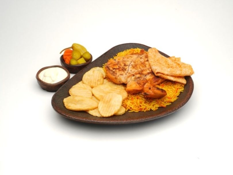 ¼ Charcoal-Grilled Chicken Breast with Rice
