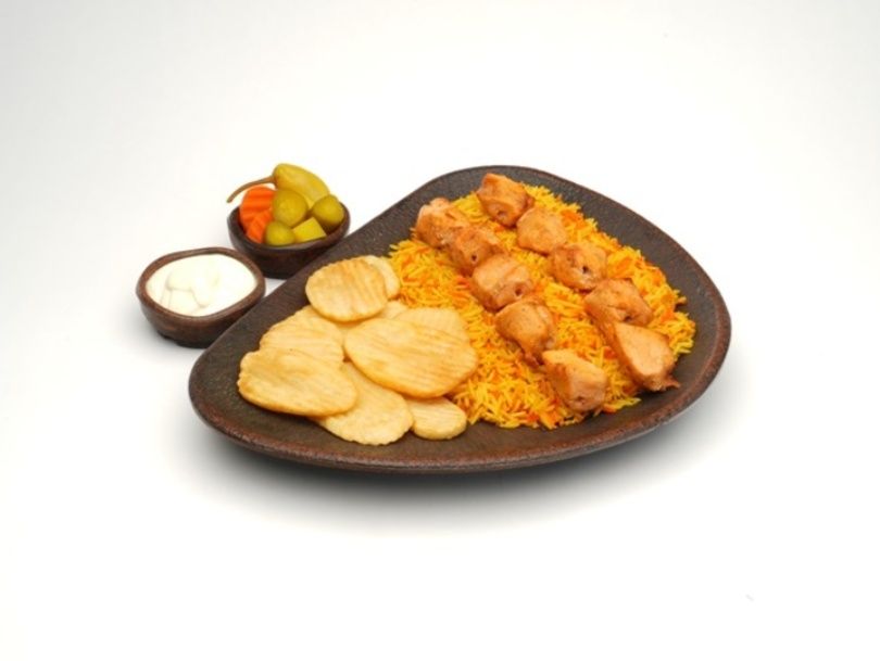 ¼Chicken Shish Tawook with Rice