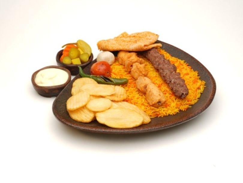 Shish Taouk and Kofta Meal + Rice
