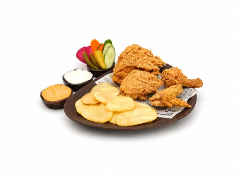 Half Broasted Chicken 4 Pieces
