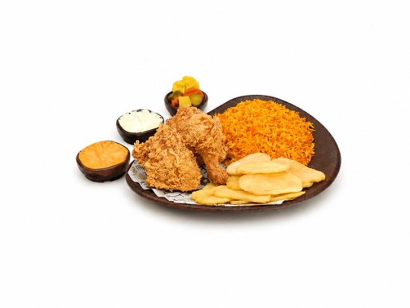3-Piece Broasted Meal + Rice