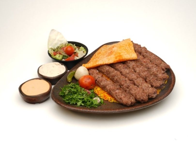 ½ Meat Kofta Meal + Rice + Salad
