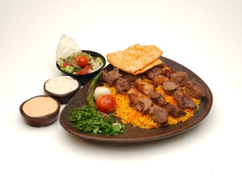 Grilled Shish Kebab Meal + Rice