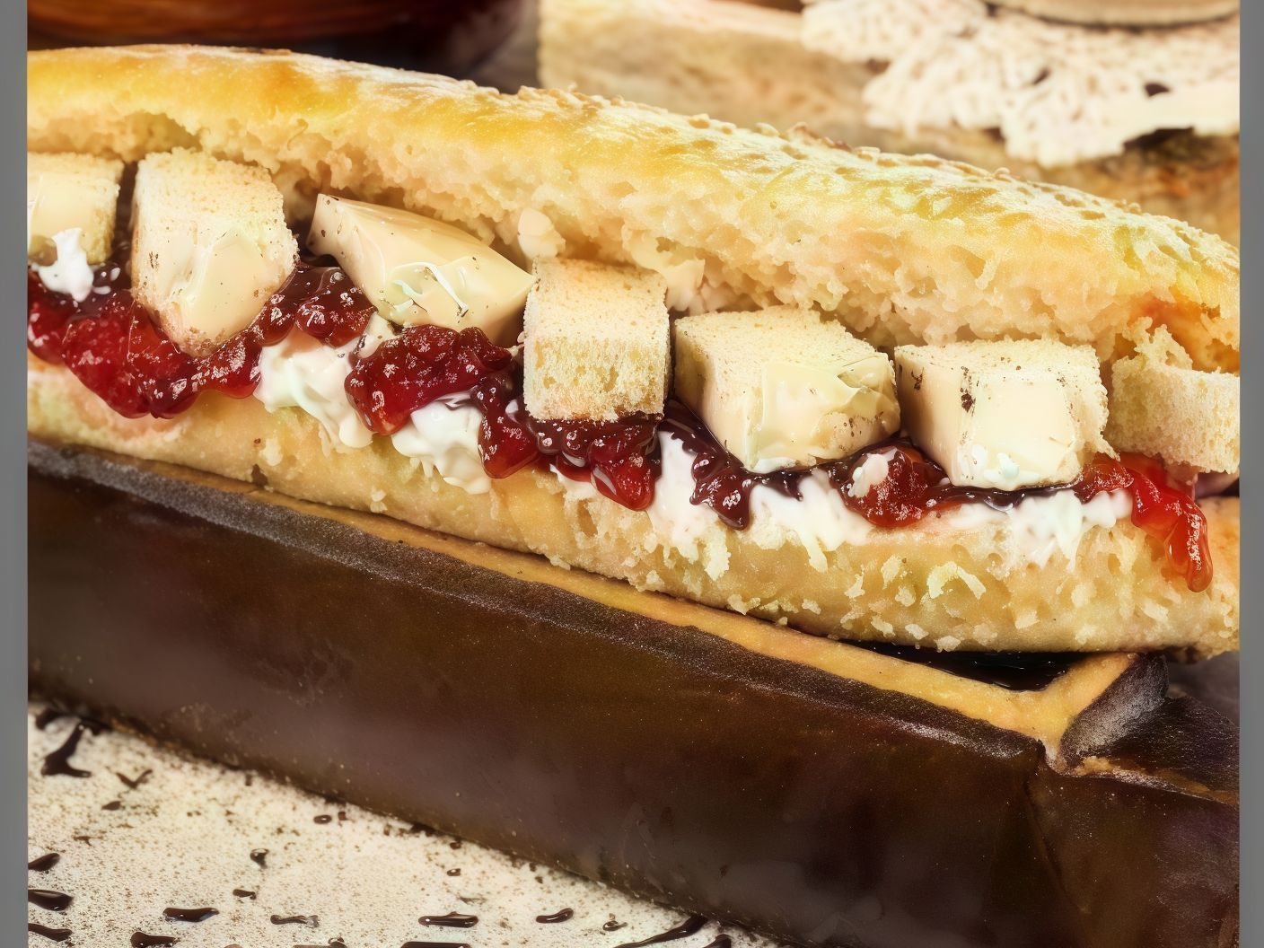 Sweet Dynamite Sandwich With Chocolate