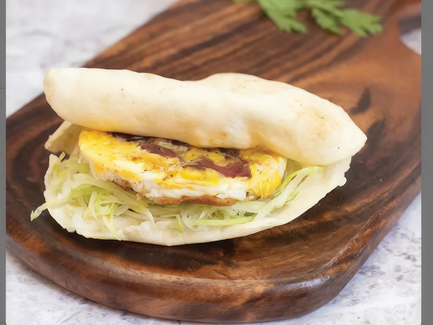 Pastrami Omelet Sandwich